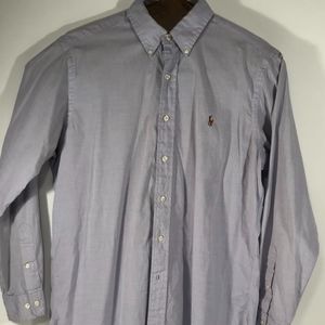 Ralph Lauren Classic Fit Blue Button Down  Sz 16
